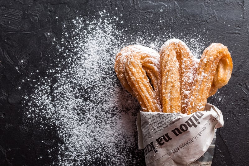 Churro Ice Cream Sandwiches